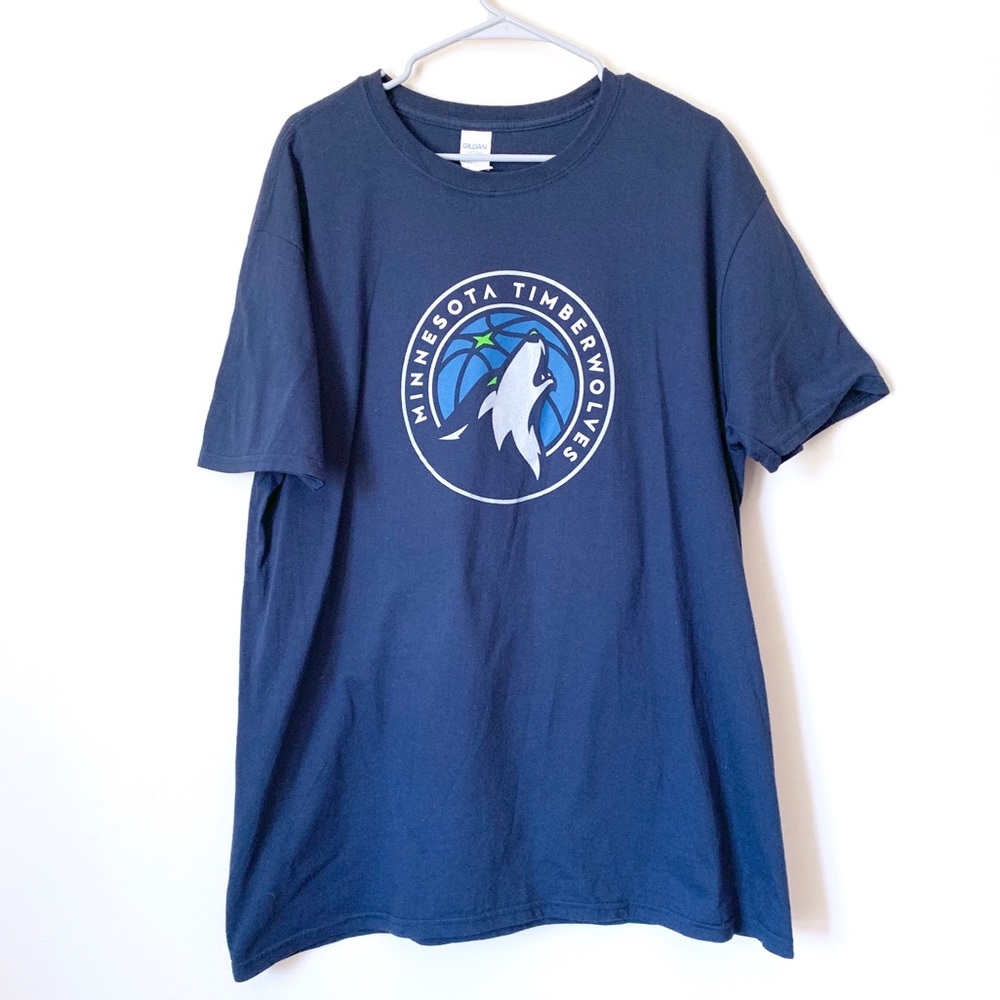 Timberwolves basket ball tee